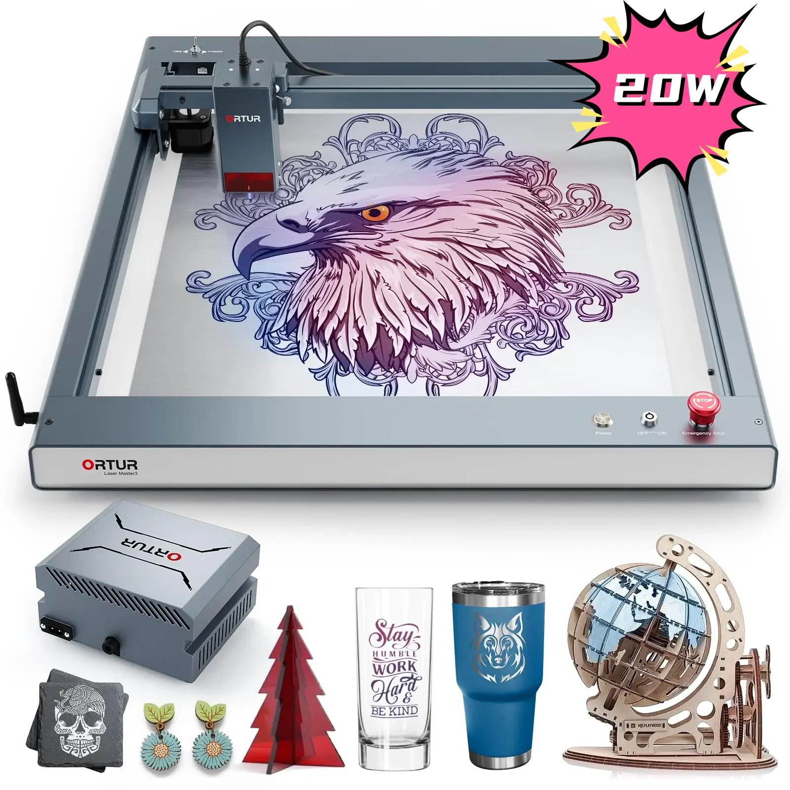 ORTUR 20W OLM3 CNC Laser Engraver WIFI APP Offline Control 30000MM/Min Laser Engraving Cutting Machine For Wood Acrylic Metal
ORTUR 20W OLM3 CNC Laser Engraver WIFI APP Offline Control 30000MM/Min Laser Engraving Cutting Machine For Wood Acrylic Metal