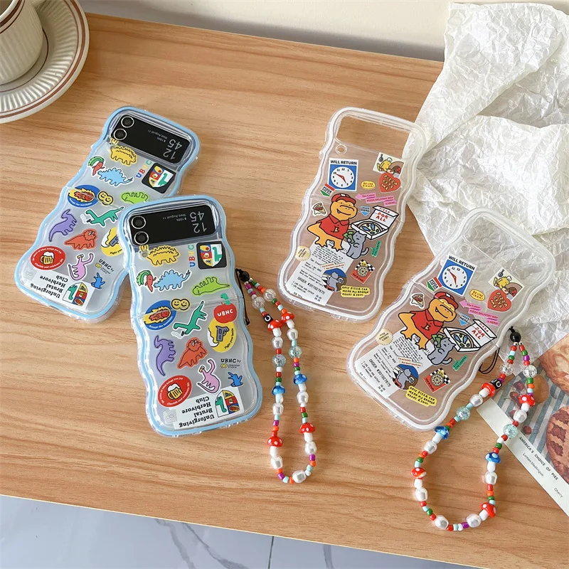 Personality Cartoon Dinosaur Label Phone Case for Samsung Galaxy ZFlip3 ZFlip4 ZFlip5 Hard PC Back Cover for Z Flip 5 Case Shell
Personality Cartoon Dinosaur Label Phone Case for Samsung Galaxy ZFlip3 ZFlip4 ZFlip5 Hard PC Back Cover for Z Flip 5 Case Shell