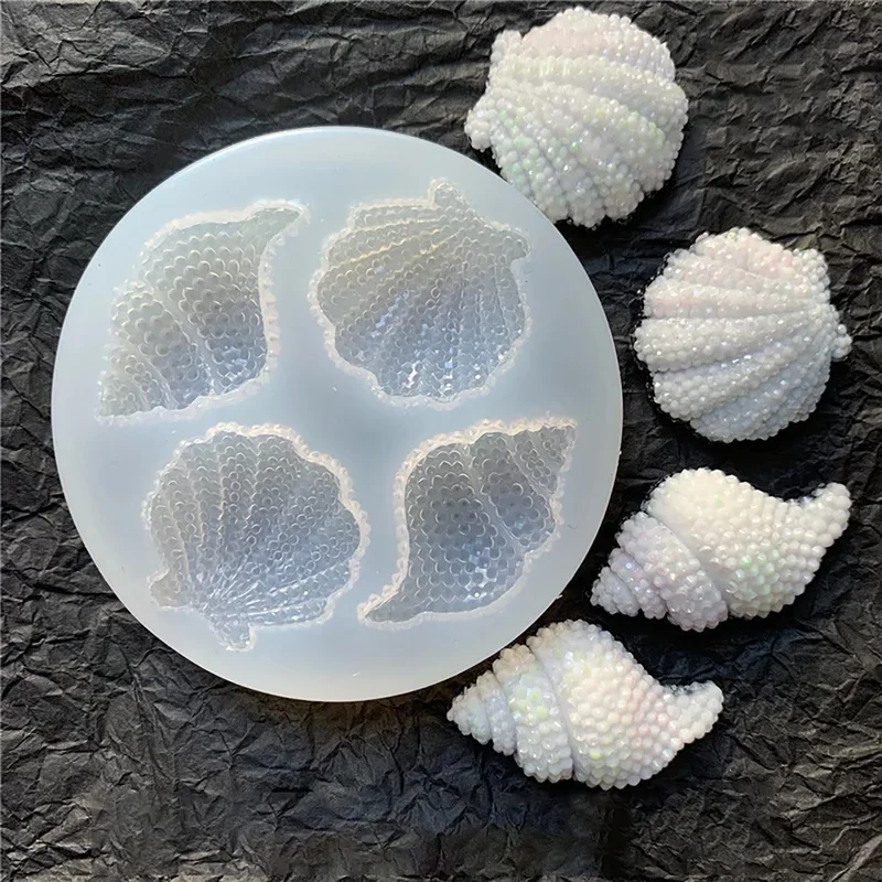

DIY Sea Shell Conch Cake Silicone Molds Fondant Cake Decorating Tools Gumpaste Chocolate Candy Soap Clay Moulds Baking Pastry