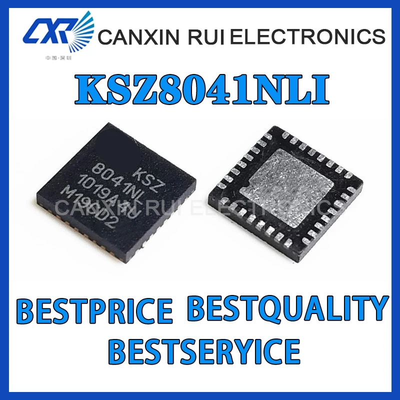New original KSZ8041NLI-TR QFN-32 industrial grade single power Ethernet transmitter chip
New original KSZ8041NLI-TR QFN-32 industrial grade single power Ethernet transmitter chip