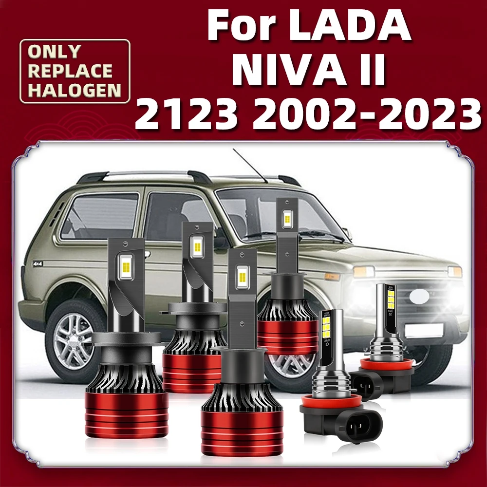 

16000LM CSP LED Headlights For LADA NIVA II 2123 Car 2002 2003 2004 2005 2006 2007 2008 2009 2010 2011 2012 2013 2014 2015 -2023