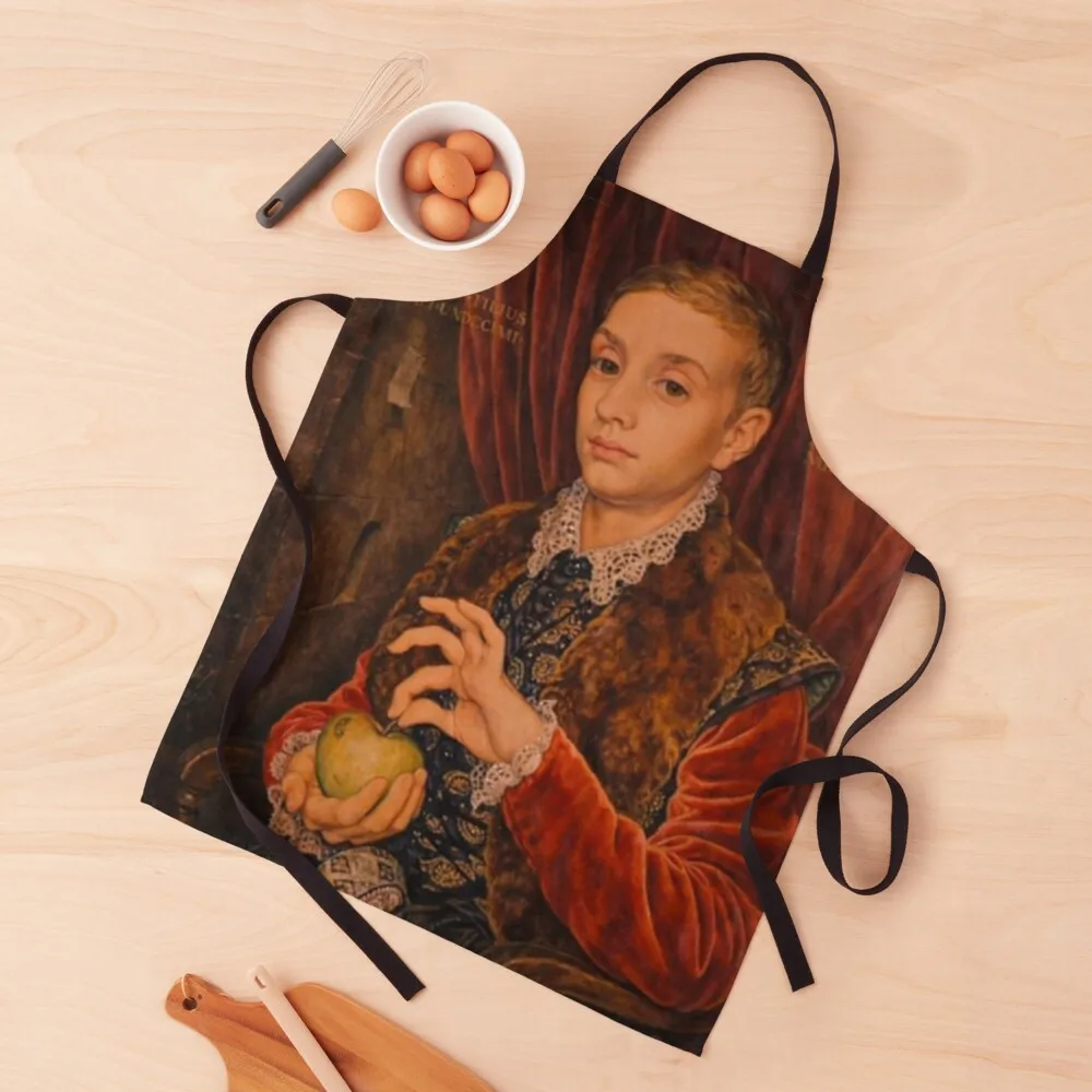 

Boy With Apple Painting Apron Kitchen things