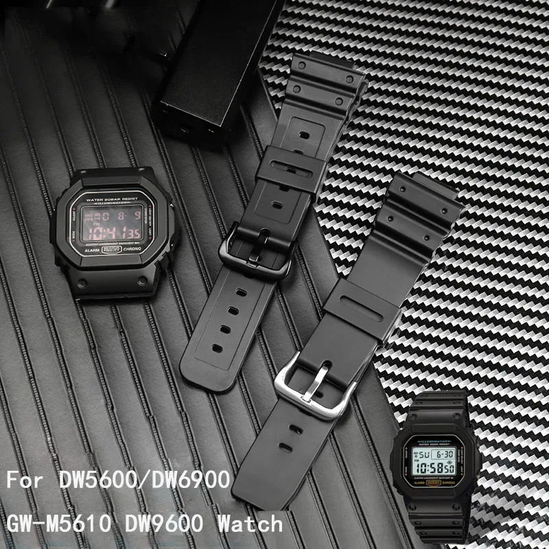 For Casio G-SHOCK GW-M5610 DW5600 DW5700 DW6900 Smart Watch Waterproof Watchbands Man Silicone Small square resin Strap16mm
For Casio G-SHOCK GW-M5610 DW5600 DW5700 DW6900 Smart Watch Waterproof Watchbands Man Silicone Small square resin Strap16mm