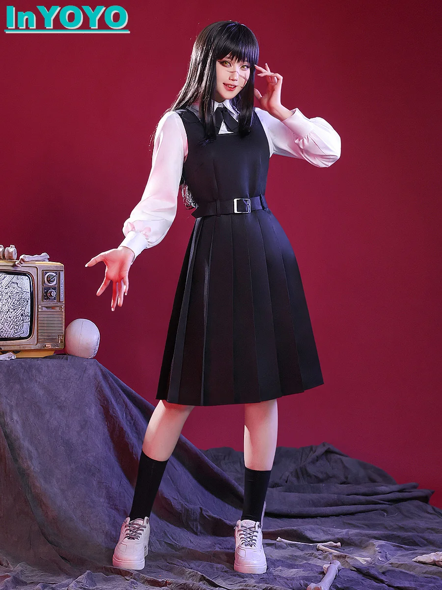 InYOYO ASA MITAKA Cosplay Costume Anime Chainsaw Man JK School Uniform War Devil Dress Shirt Socks Tie Halloween Party Outfit
InYOYO ASA MITAKA Cosplay Costume Anime Chainsaw Man JK School Uniform War Devil Dress Shirt Socks Tie Halloween Party Outfit