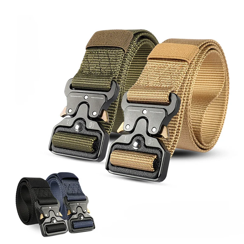 High Quality Tactical Belt Outdoor Multifunctional Training Nylon Canvas Special Trouser Belts for Mountaineering Enthusiasts
High Quality Tactical Belt Outdoor Multifunctional Training Nylon Canvas Special Trouser Belts for Mountaineering Enthusiasts