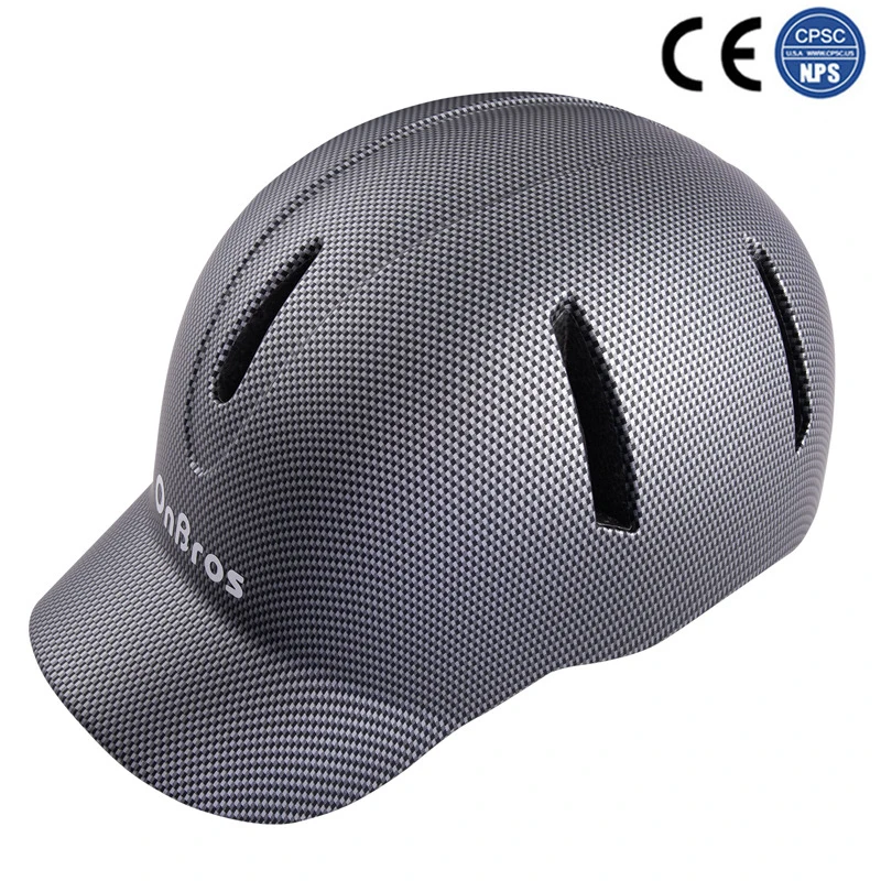 

Carbon Fiber Look Personality Baseball Cap Style Motorcycle Helmet Cycling Skateboard Roller Skating Outdoor Sport Helmet Unisex