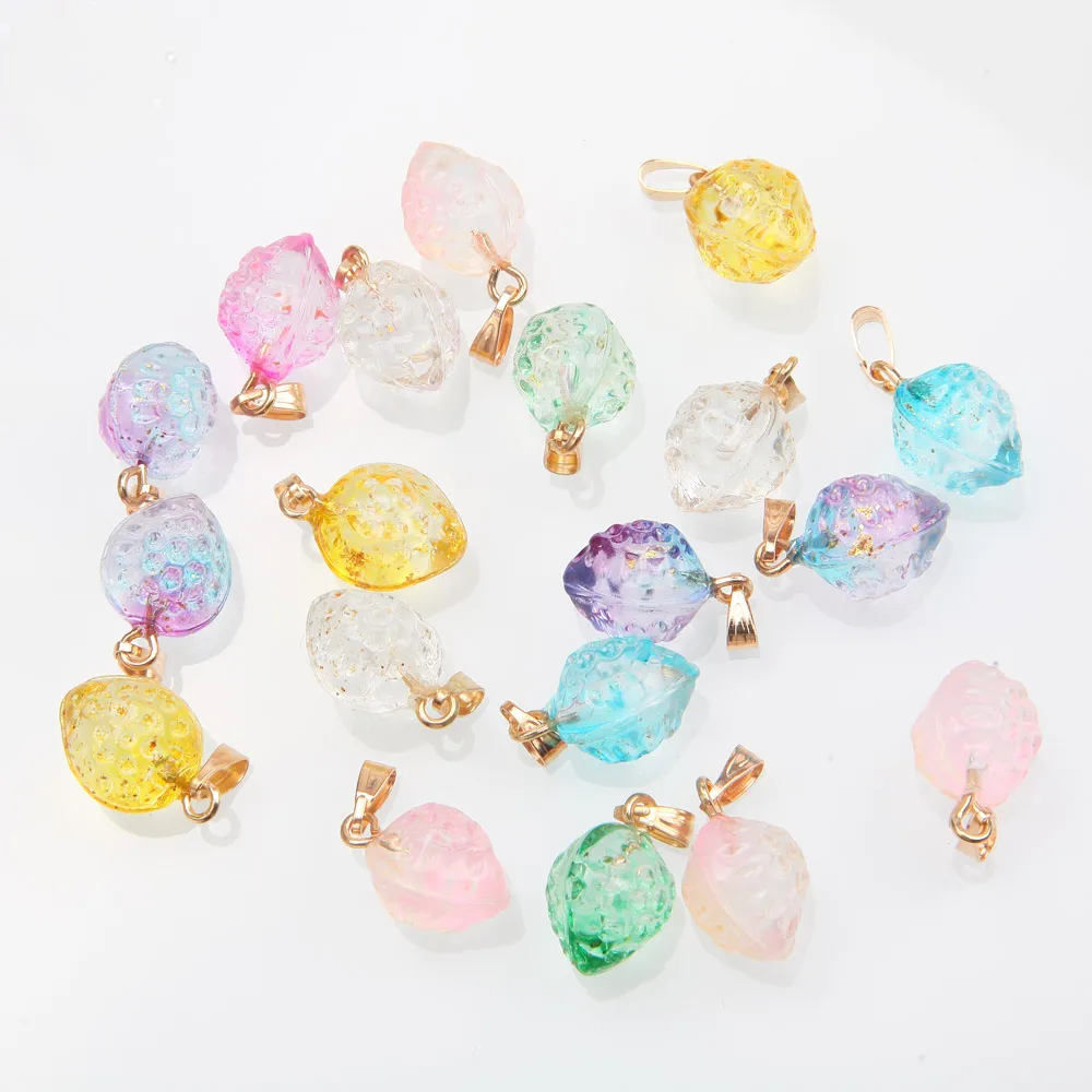 20PCS Dainty Strawberry Charms Pendants for Jewelry Making Findings Necklace Gift's Supplies DIY Glass Pendant 12*17mm
20PCS Dainty Strawberry Charms Pendants for Jewelry Making Findings Necklace Gift's Supplies DIY Glass Pendant 12*17mm