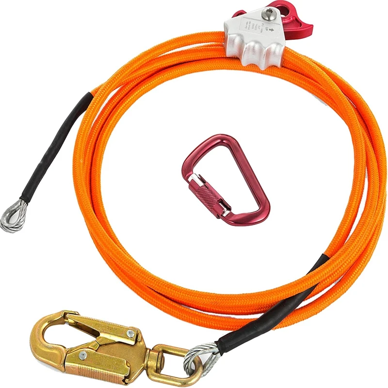 Steel Wire Core Flip Line Kit Adjustable Climbing Positioning Rope For Arborists Climbers Tree Climbers Outdoors
Steel Wire Core Flip Line Kit Adjustable Climbing Positioning Rope For Arborists Climbers Tree Climbers Outdoors