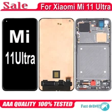 Écran tactile LCD AMOLED Original, pour Xiaomi Mi 11 Ultra 11 Ultra M2102K1G M2102K1C=