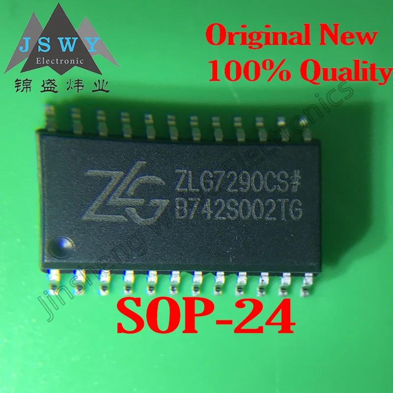 

5PCS ZLG7289BS ZLG7290CS SMD SOP24 28-button digital tube controller chip 100% brand new import Electronic products