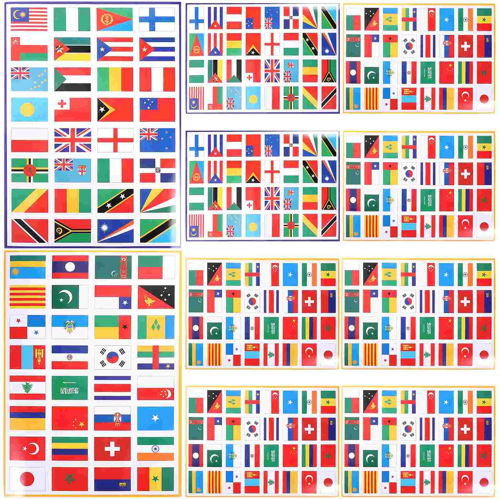 

Наклейки с изображением мирового флага, самоклеящиеся наклейки с изображением флага, настенные Стикеры с изображением подходящего мира лица, стикеры для лица в случайном стиле