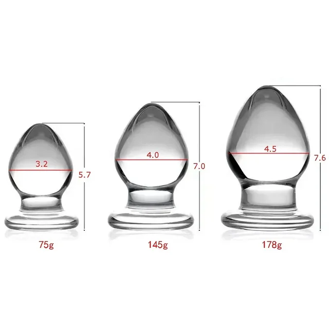 Dilatateur de fesses en verre pour femme, plug anal, extenseur vaginal, gros gode, masturbateur féminin, jouets sexuels, jeux pour adultes, produits 7.0 1
