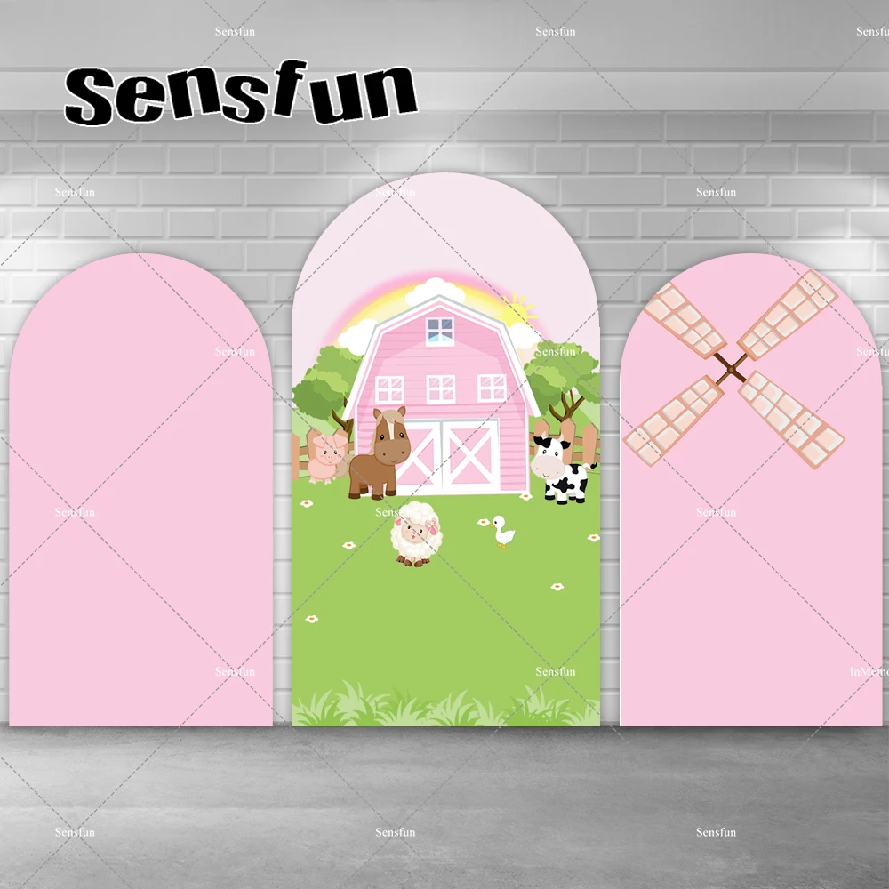 Pink Girls Farm Theme Birthday Party Arch Backdrop Cover Barn Cartoon Animals Kids Chiara Wall Backgrounds Double-sided
Pink Girls Farm Theme Birthday Party Arch Backdrop Cover Barn Cartoon Animals Kids Chiara Wall Backgrounds Double-sided
