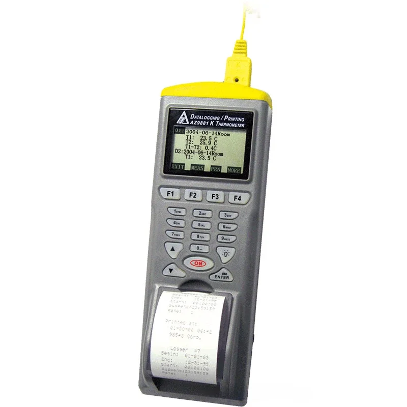 

AZ9881 Digital Dual Input Thermocouple Datalogger With Printer Function Temperature Range -200~1370C/-328~2498F K Type