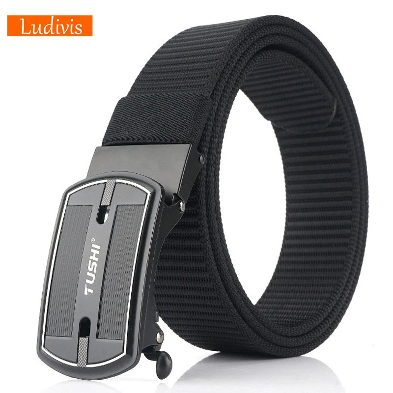 LUDIVIS Product Fashion Nylon Men Belt Alloy Automatic Buckle Casual Canvas Trousers Belt Tank Pattern New Designer Belts
LUDIVIS Product Fashion Nylon Men Belt Alloy Automatic Buckle Casual Canvas Trousers Belt Tank Pattern New Designer Belts