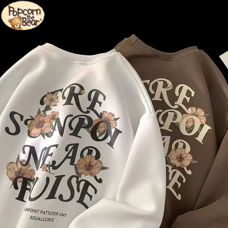Streetwear Aesthetic Flower Letter Printed Sweatshirt Hoodie O-neck Long Sleeve Autumn Winter Tops Harjauku Couples Casual Loose
Streetwear Aesthetic Flower Letter Printed Sweatshirt Hoodie O-neck Long Sleeve Autumn Winter Tops Harjauku Couples Casual Loose