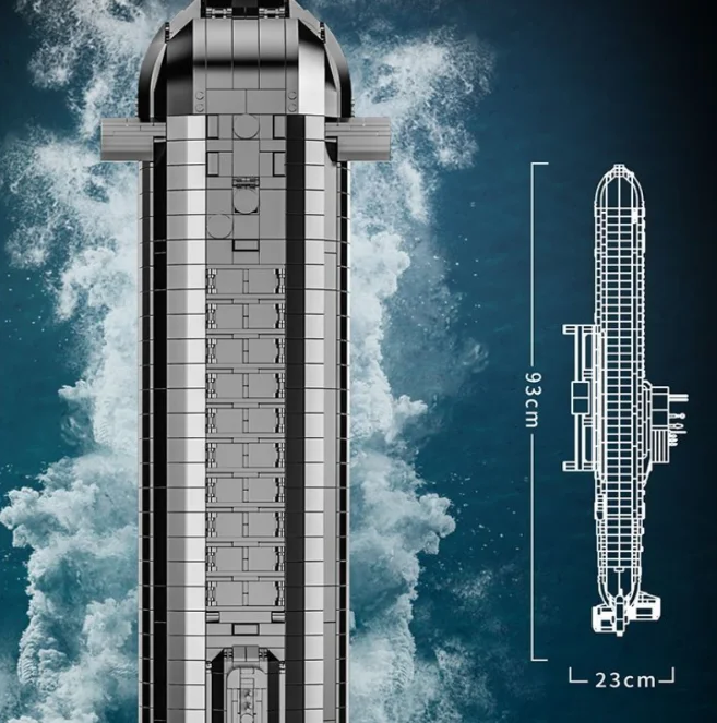 In stock Ideas Creative Military MOC Typhoon-class Shark Building Blocks Toys nuclear submarine WW2 Audlt 4474pcs In stock Ideas Creative Military MOC Typhoon-class Shark Building Blocks Toys nuclear submarine WW2 Audlt 4474pcs