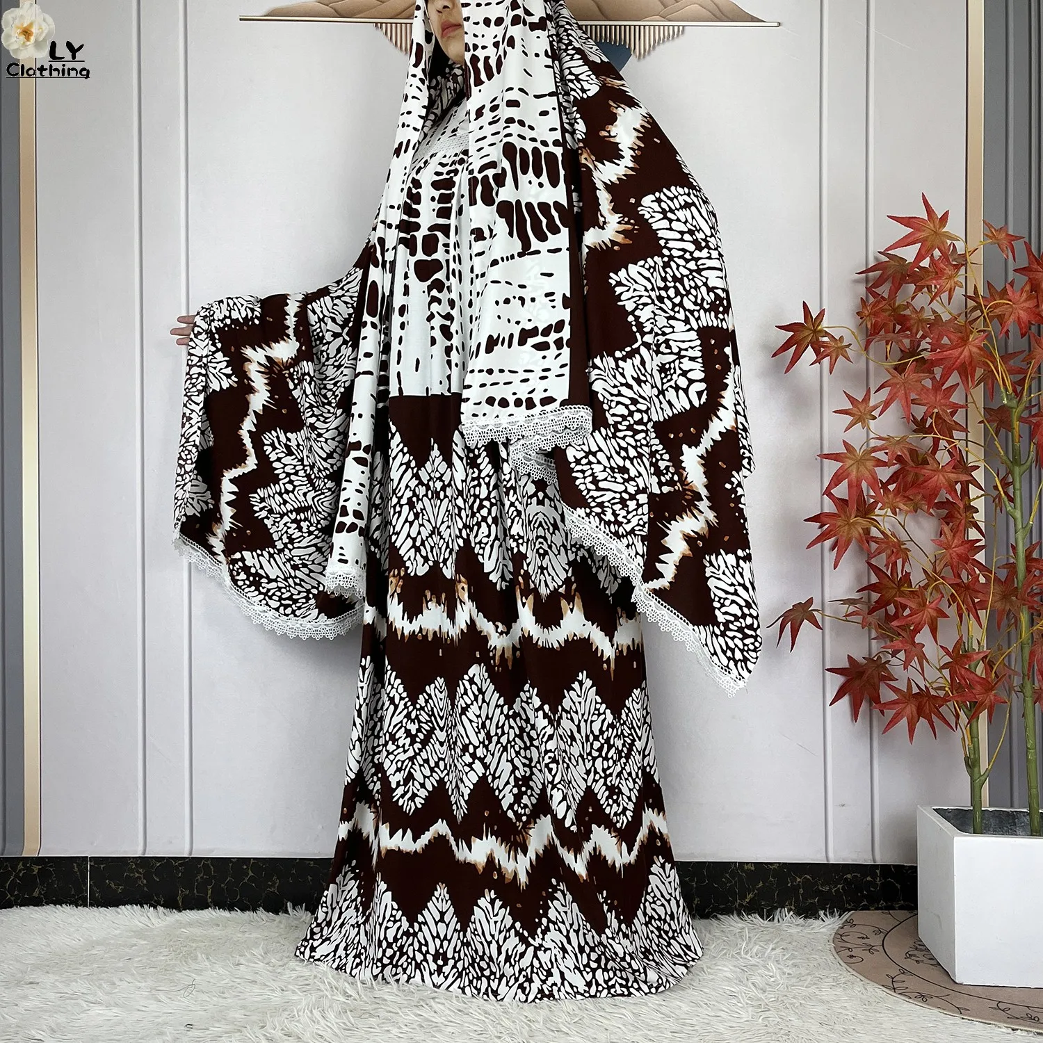 أحدث عباءة أفريقية لعام 2026 مطبوعة من القطن الخالص للنساء، فستان طويل فضفاض، أزياء دبي العصرية للعطلات والحفلات مع وشاح كبير أحدث عباءة أفريقية لعام 2026 مطبوعة من القطن الخالص للنساء، فستان طويل فضفاض، أزياء دبي العصرية للعطلات والحفلات مع وشاح كبير