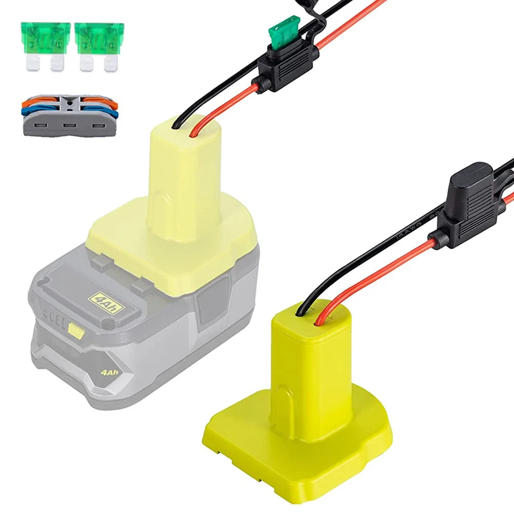 Адаптер для аккумулятора с предохранителем для Ryobi, 18 в, Nimh/Nicd/li-ion батарея, адаптер для силовых колес «сделай сам», 12AWG провода, соединитель инструмента для RYOBI
Адаптер для аккумулятора с предохранителем для Ryobi, 18 в, Nimh/Nicd/li-ion батарея, адаптер для силовых колес «сделай сам», 12AWG провода, соединитель инструмента для RYOBI