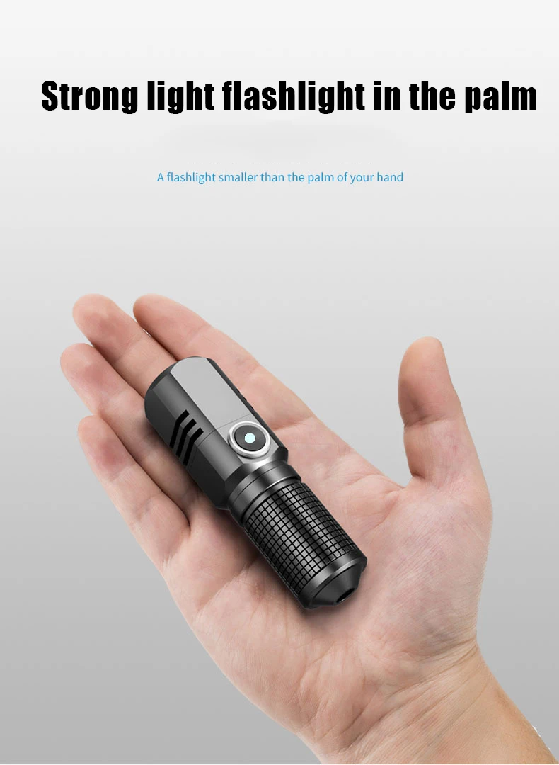 Generic Mini Portable Torch 4 CORE P50 LED USB Rechargeable Torch 3