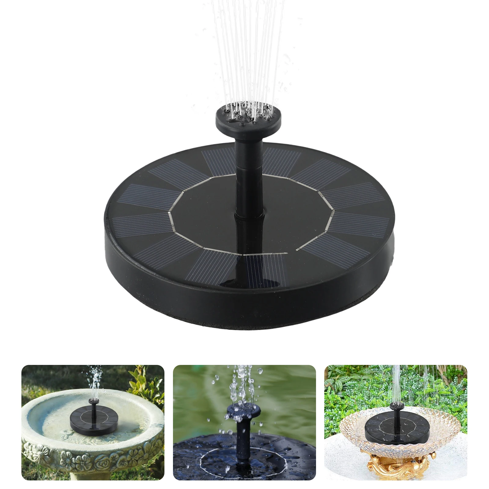 7V 1W 13cm Solar Bird Bath Fountain, Solar Fountain Pump For Bird Bath With 6 Nozzles, Solar Powered Water Fountain For Garde
7V 1W 13cm Solar Bird Bath Fountain, Solar Fountain Pump For Bird Bath With 6 Nozzles, Solar Powered Water Fountain For Garde