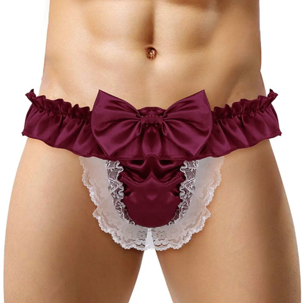 Men Sissy Bow-knot See Through Panties Satin Bikini G-Strings Thong Briefs Uniform Temptation Sexy Smooth Underwear Sleepwear
Men Sissy Bow-knot See Through Panties Satin Bikini G-Strings Thong Briefs Uniform Temptation Sexy Smooth Underwear Sleepwear
