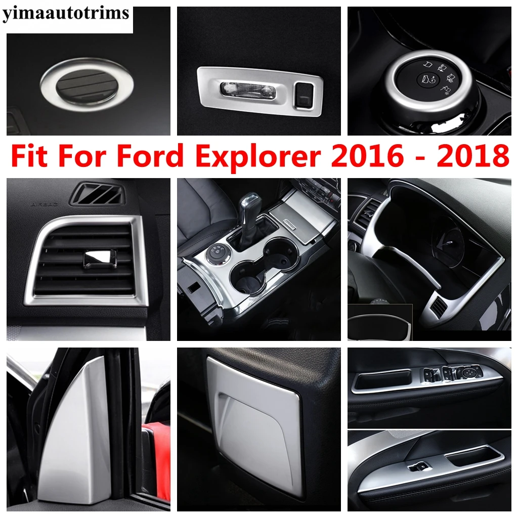 Steering Wheel / Gear Shift Panel / Window Lift / Glove Box / Air AC Cover Trim For Ford Explorer 2016-2018 Accessories Interior
Steering Wheel / Gear Shift Panel / Window Lift / Glove Box / Air AC Cover Trim For Ford Explorer 2016-2018 Accessories Interior