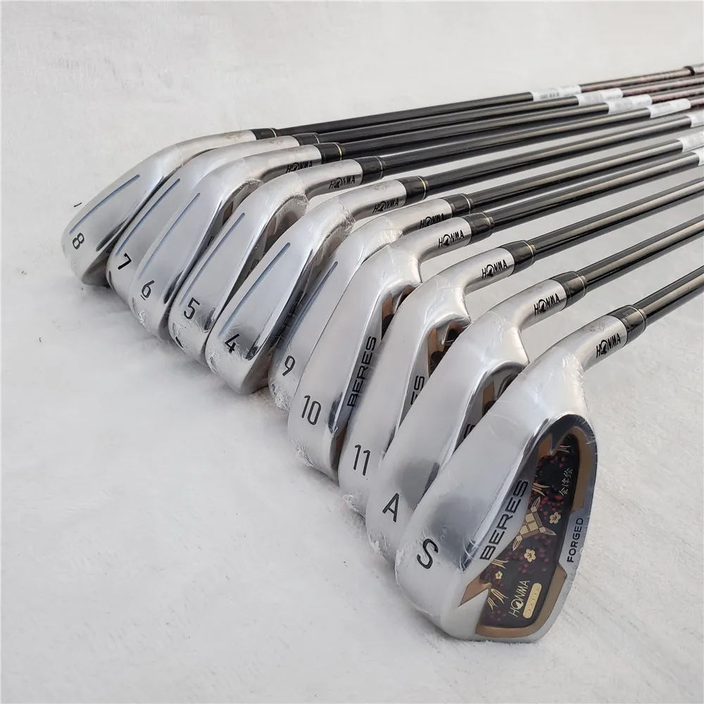 

10pcs 4 Star HM S-08 Golf Clubs S-08 Iron Set S08 Golf Irons 4-11AwSw R/S/SR Flex Graphite Shaft With Head Cover