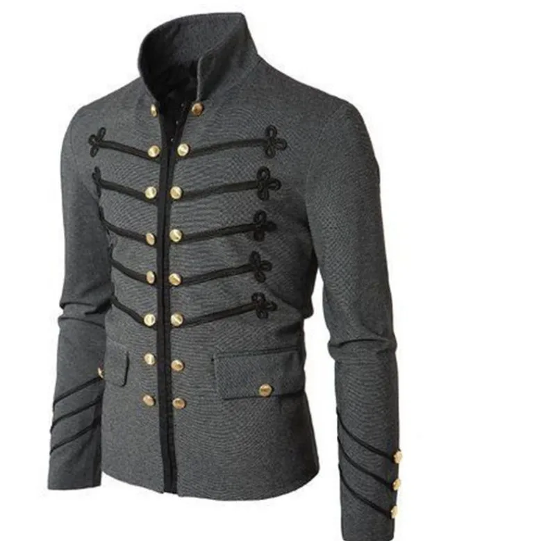 Men Gothic Clothing Military Jackets Medieval Vintage Jacket Stand Collar Rock Frock Coat Men's Retro Punk Coat 7 Mallzona S9c97cb67cd844223af7512ea747c7314S Men Gothic Clothing Military Jackets Medieval Vintage Jacket Stand Collar Rock Frock Coat Men's Retro Punk Coat Mallzona