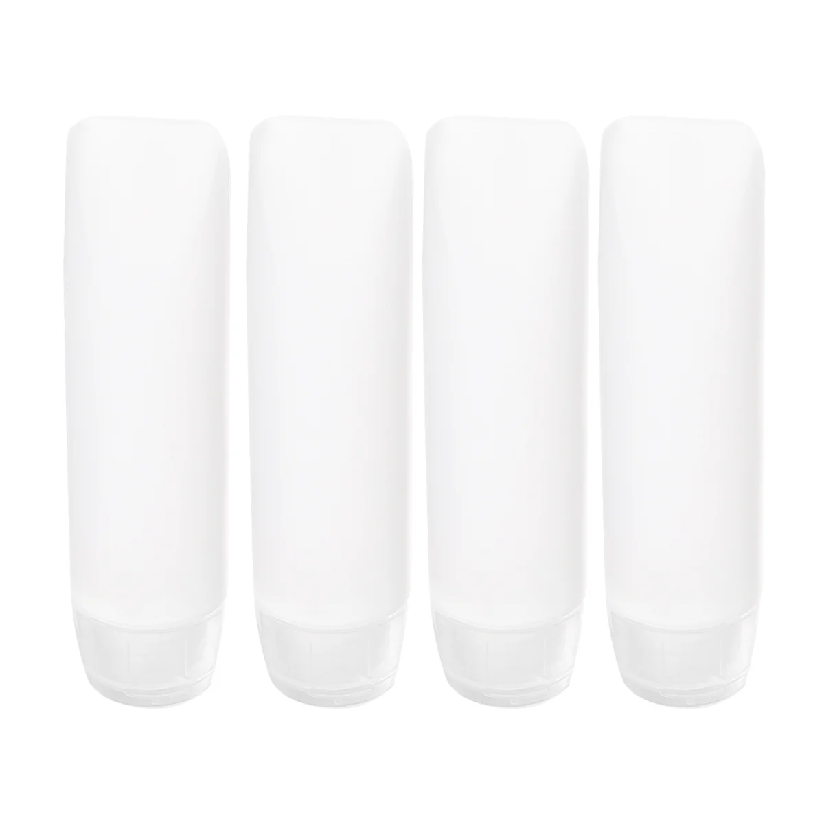 

4PCS Travel Squeeze Tube Makeup Toiletry Refillable Containers For Shampoo Conditioner Lotion Toiletries 30ML