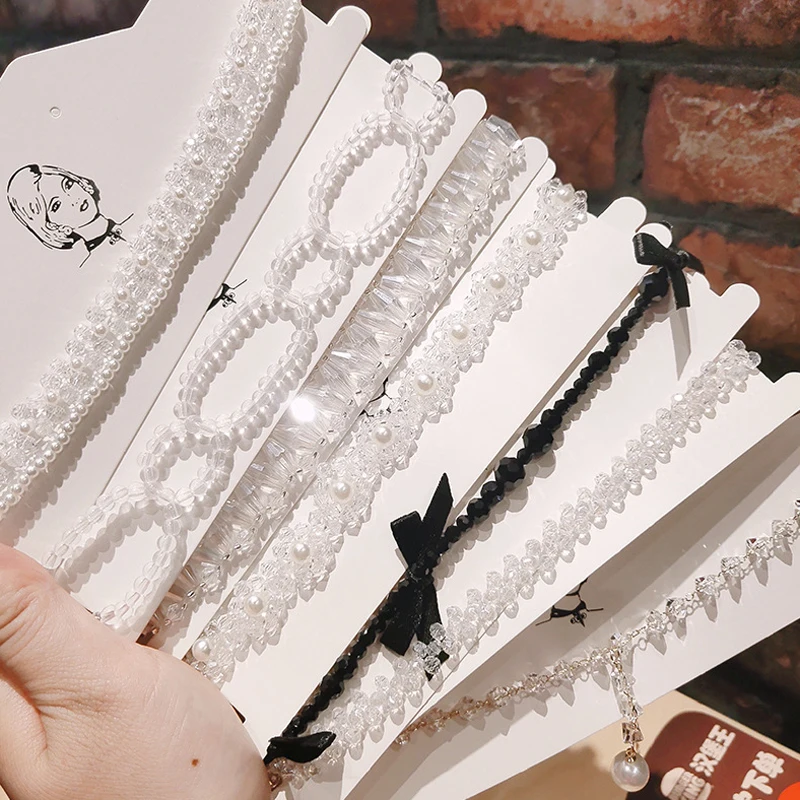 Wedding Beaded Crystal Necklace Women Temperament Short Clavicle Neck Chain Cute Girl Jk Skirt Loli Choker Student Necklace Gift
Wedding Beaded Crystal Necklace Women Temperament Short Clavicle Neck Chain Cute Girl Jk Skirt Loli Choker Student Necklace Gift