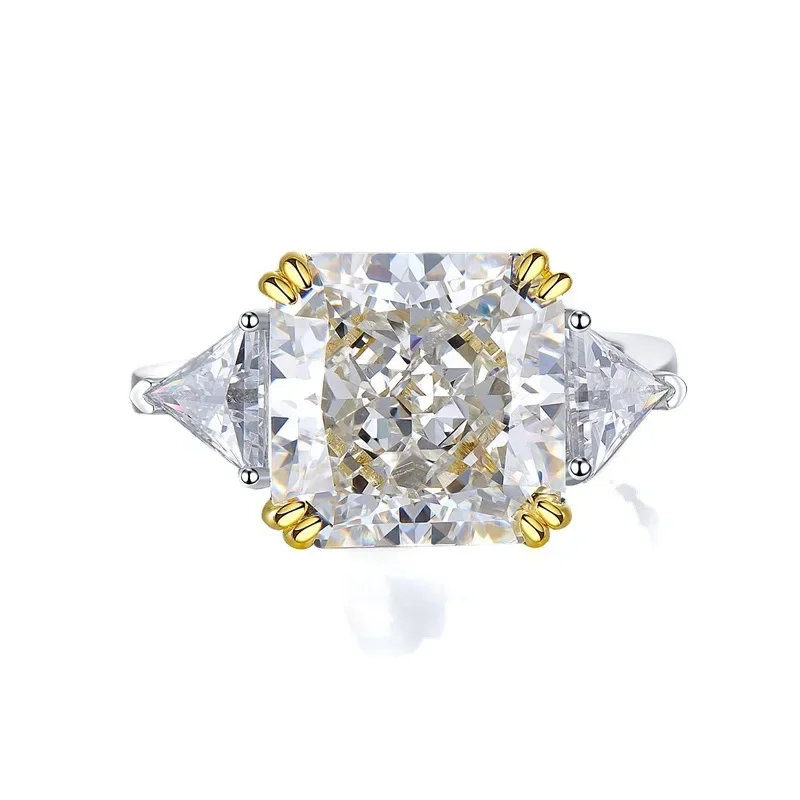 100% 925 Sterling Silver 10*10 MM G Color Created Moissanite Gemstone Wedding Engagement Ring For Women Fine Jewelry
100% 925 Sterling Silver 10*10 MM G Color Created Moissanite Gemstone Wedding Engagement Ring For Women Fine Jewelry