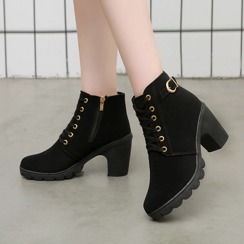2023New spring Winter Women Pumps Boots High Quality Lace-up European Ladies shoes PU high heels Boots Fast delivery
2023New spring Winter Women Pumps Boots High Quality Lace-up European Ladies shoes PU high heels Boots Fast delivery