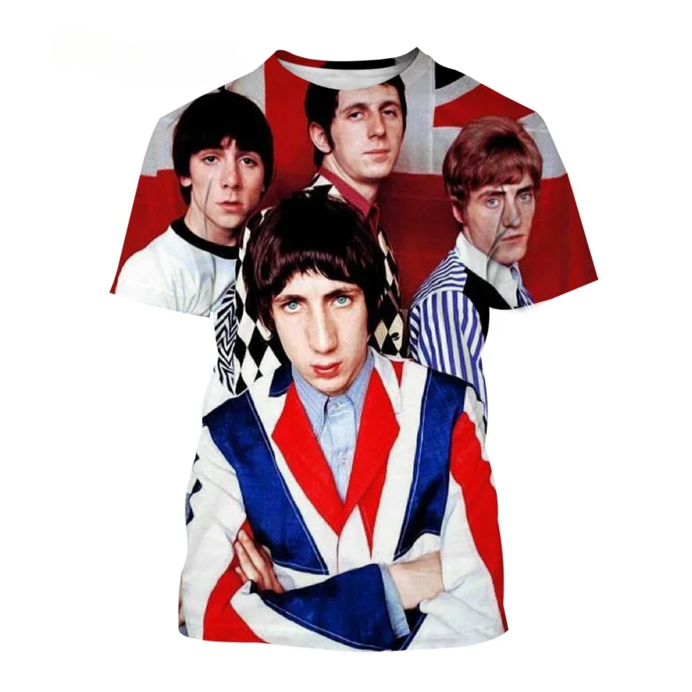 Summer New Fashion The Who Band 3D Printed T-Shirt Men's Casual Harajuku Retro Round Neck Short Sleeve Top
Summer New Fashion The Who Band 3D Printed T-Shirt Men's Casual Harajuku Retro Round Neck Short Sleeve Top
