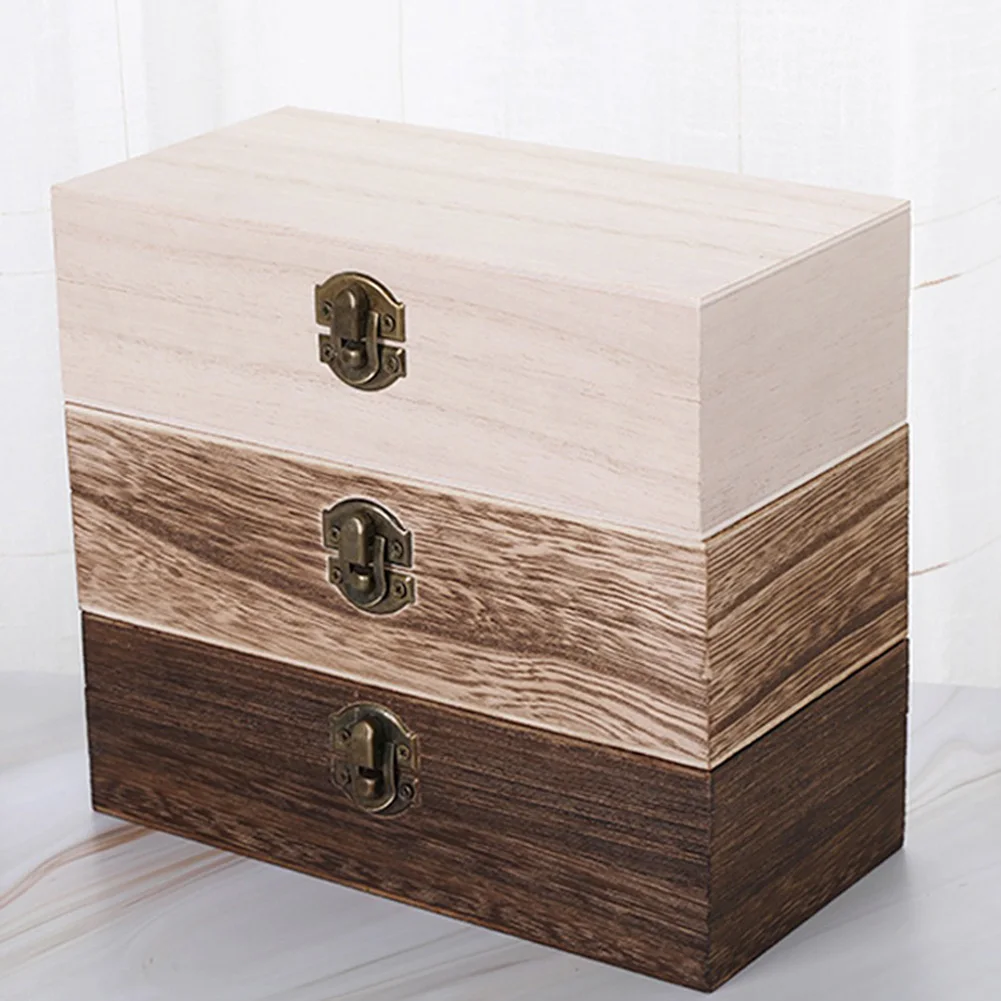 Retro Wooden Storage Boxes Plain Wood With Lid Multifunction Hinged Boxes Gift Jewelry Case Home Sundries Storage Case
Retro Wooden Storage Boxes Plain Wood With Lid Multifunction Hinged Boxes Gift Jewelry Case Home Sundries Storage Case