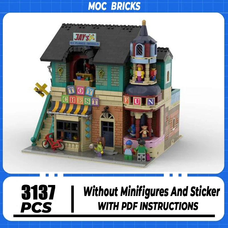 Moc Building Block Toy Shop - The Toy Chest Model Technology Brick DIY Assembly Modular City Street View Toy For Kid Child Gift
Moc Building Block Toy Shop - The Toy Chest Model Technology Brick DIY Assembly Modular City Street View Toy For Kid Child Gift