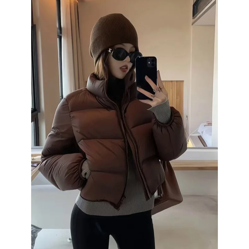 Sandro Rivers 2023 New Autumn Winter Short Parkas Jacket Women Warm Zipper Loose Down Coat Female Cotton Jacket Solid Thick Wind
Sandro Rivers 2023 New Autumn Winter Short Parkas Jacket Women Warm Zipper Loose Down Coat Female Cotton Jacket Solid Thick Wind