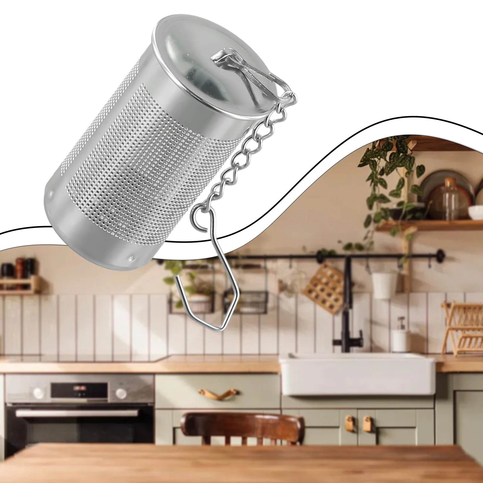 Kitchen Accessories Tea Ball Strainers Mesh Strainer Seasoning Ball Stainless Steel Tea Ball Strainers Extra Fine Mesh Hole
Kitchen Accessories Tea Ball Strainers Mesh Strainer Seasoning Ball Stainless Steel Tea Ball Strainers Extra Fine Mesh Hole
