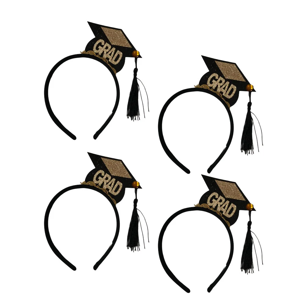 

Graduation Cap Headband Hair Grad Party Hat Bachelor Headbands Mini Band Hoop Headdress Accessories Costume Favors Hoops