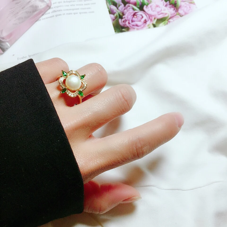 100% natural freshwater pearl ring with adjustable ring Green Square Gemstone Rings For Women Fashion Wedding Jewelry
100% natural freshwater pearl ring with adjustable ring Green Square Gemstone Rings For Women Fashion Wedding Jewelry
