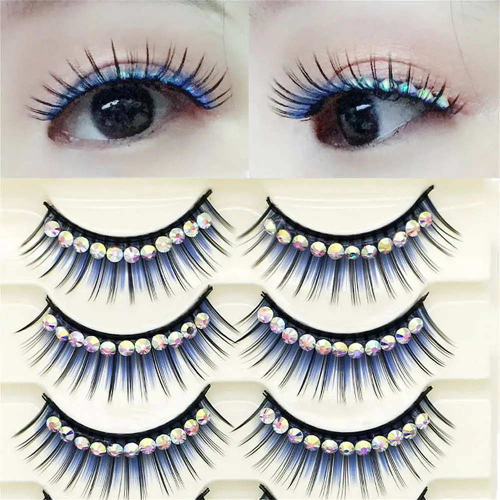 5Pairs/Box 3D Fake Eyelashes with Shiny Rhinestones Reusable Natural Exaggeration Dense Soft Fiber False Eyelashes Makeup Party
5Pairs/Box 3D Fake Eyelashes with Shiny Rhinestones Reusable Natural Exaggeration Dense Soft Fiber False Eyelashes Makeup Party