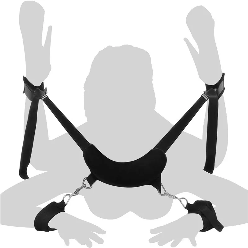 

Adjustable BDSM Bondage Gear Erotic Slave Sex Toys for Women Couples Restraints Handcuff Neck Ankle Cuffs Open Leg Props Sexshop