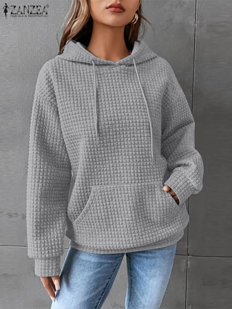 ZANZEA Fashion Pullover Women Pokcets Solid Color Hooded Sweatshirts 2024 Autumn Winter Long Sleeve Casual Loose Tops Oversized
ZANZEA Fashion Pullover Women Pokcets Solid Color Hooded Sweatshirts 2024 Autumn Winter Long Sleeve Casual Loose Tops Oversized