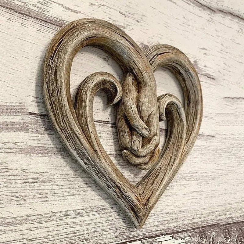 Wooden Heart Holding Hands Wall Decor Sculpture Wall Art Handshake Pendant Craft Statue For Home Office Wall Decorations
Wooden Heart Holding Hands Wall Decor Sculpture Wall Art Handshake Pendant Craft Statue For Home Office Wall Decorations