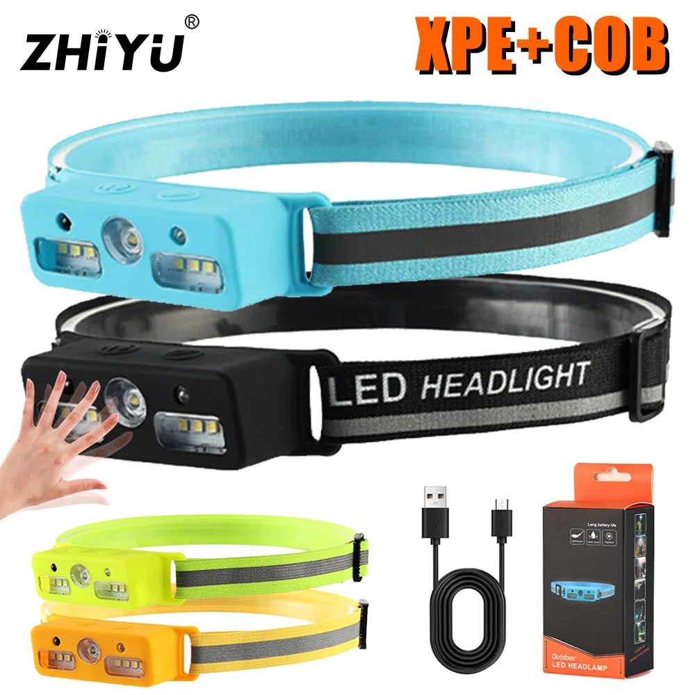 Portable Mini LED Sensor Headlamp With Built-in Battery 4 Lighting Modes USB Rechargeable Torch For Camping Fishing Head Lantern
Portable Mini LED Sensor Headlamp With Built-in Battery 4 Lighting Modes USB Rechargeable Torch For Camping Fishing Head Lantern