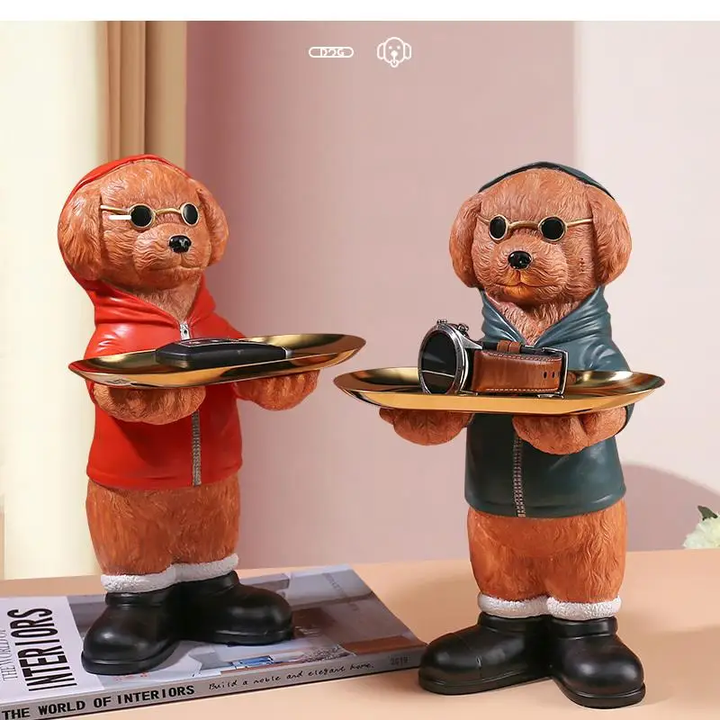 Jewelry Box Storage Tray Teddy Dog Decoration Nordic Creative Light Luxury Living Room Home Decoration Animal Desktop Decoration
Jewelry Box Storage Tray Teddy Dog Decoration Nordic Creative Light Luxury Living Room Home Decoration Animal Desktop Decoration