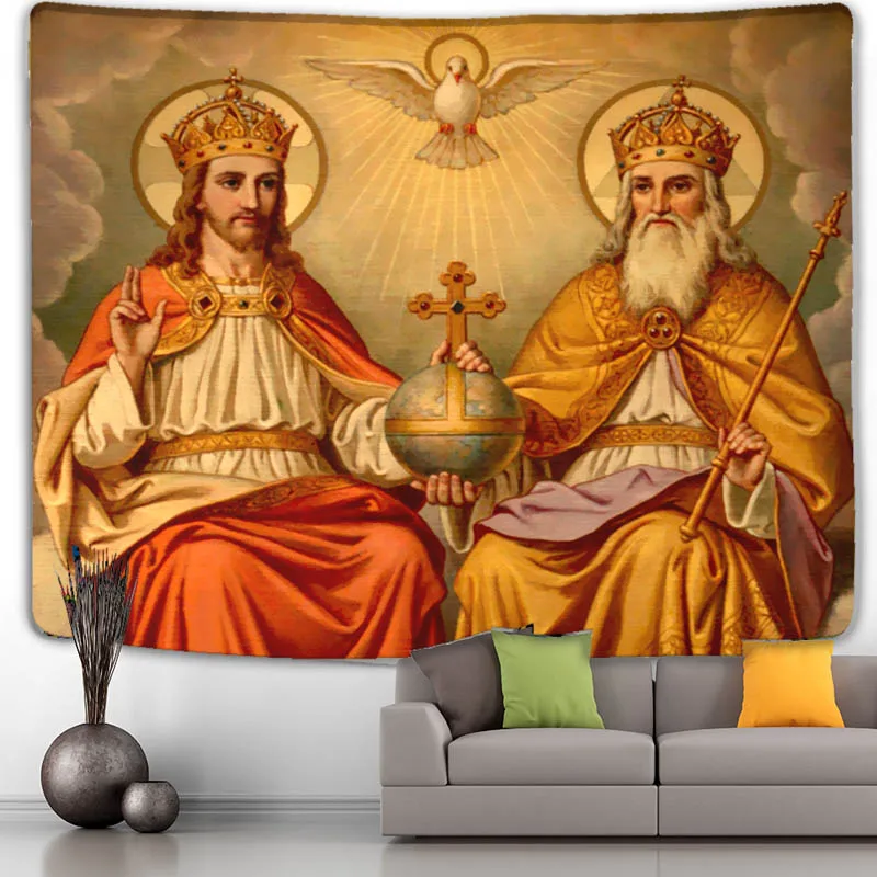 Jesus Christ Tapestry Medieval Retro Style Boho Home Virgin Mary Abstract Beach Mat Christmas Ornament Wall Hanging Tapestry
Jesus Christ Tapestry Medieval Retro Style Boho Home Virgin Mary Abstract Beach Mat Christmas Ornament Wall Hanging Tapestry