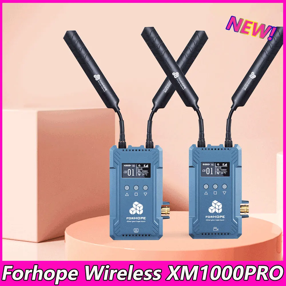 Forhope XM1000PRO 300m Wireless Transmission Receiver Kit Full Duplex Talkback SDI HDMI-Compatible Transmission System
Forhope XM1000PRO 300m Wireless Transmission Receiver Kit Full Duplex Talkback SDI HDMI-Compatible Transmission System