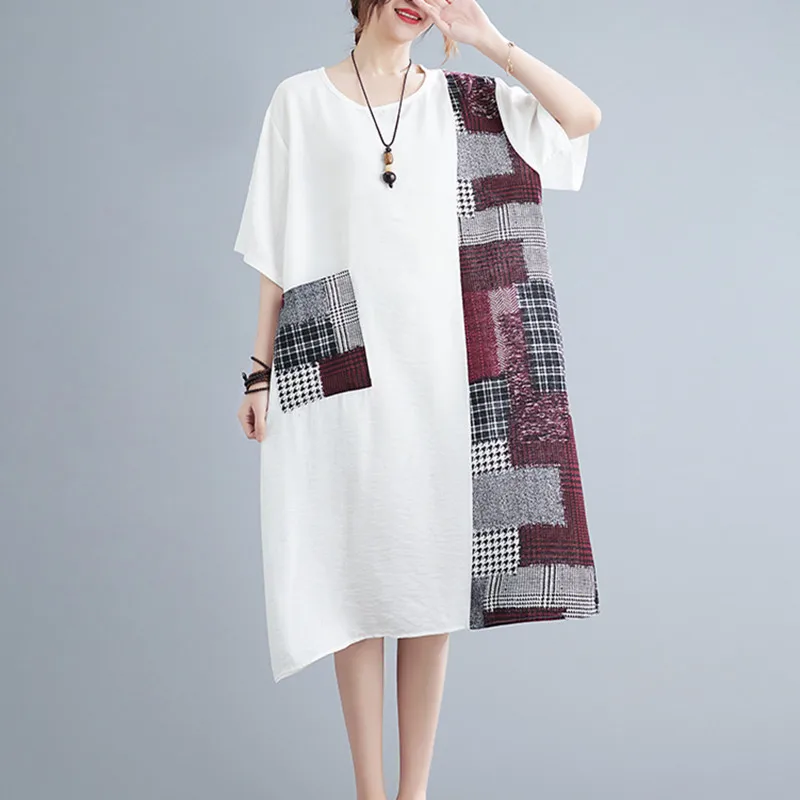 Женское летнее платье в клетку, повседневное тонкое мягкое свободное платье миди с принтом в стиле пэчворк для отдыха и путешествий, 2022
Женское летнее платье в клетку, повседневное тонкое мягкое свободное платье миди с принтом в стиле пэчворк для отдыха и путешествий, 2022