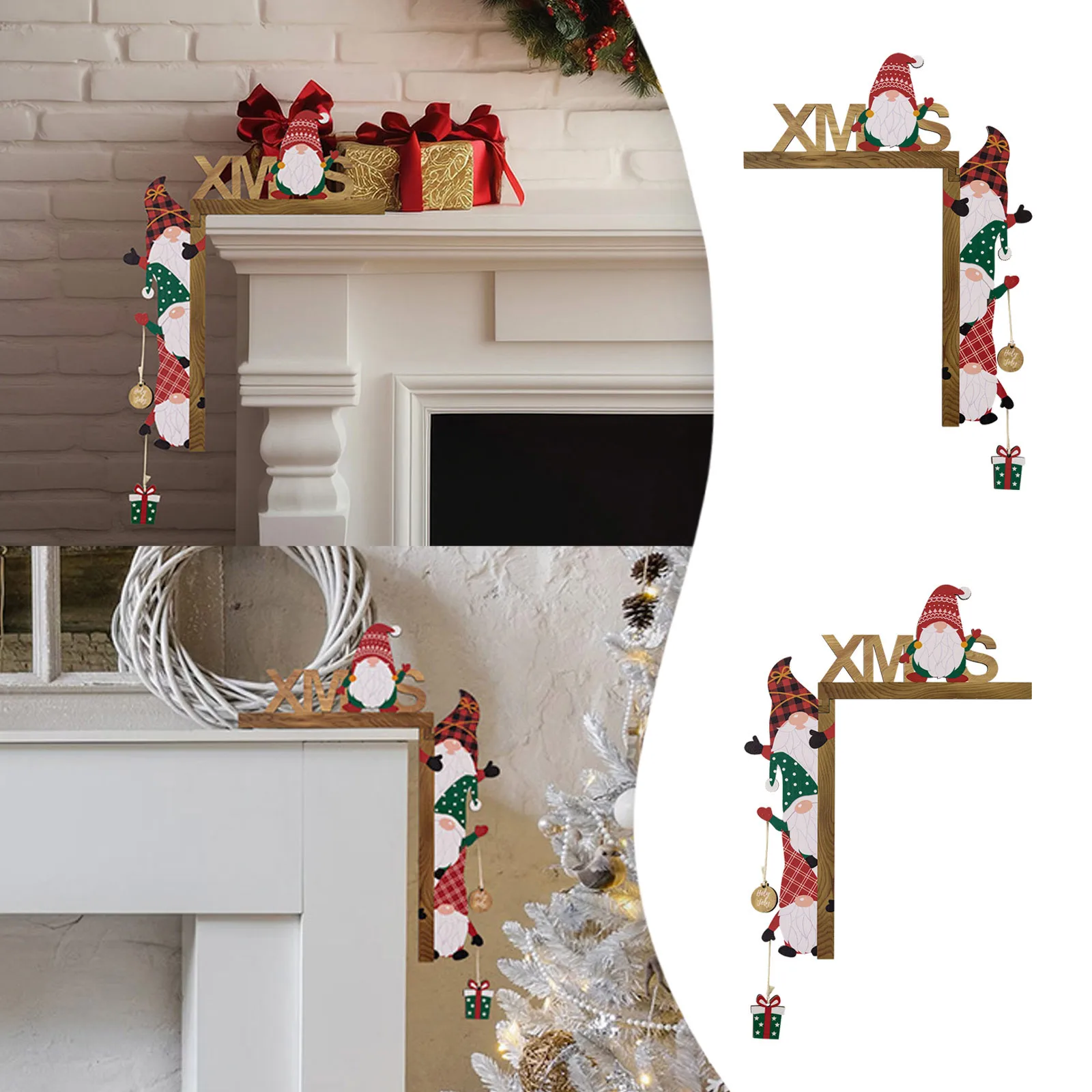 Christmas Door Frame Hanging Creative Wooden Cartoon Gnomes Faceless Doll Modeling Artificial Poinsettias Garland For Outdoors
Christmas Door Frame Hanging Creative Wooden Cartoon Gnomes Faceless Doll Modeling Artificial Poinsettias Garland For Outdoors